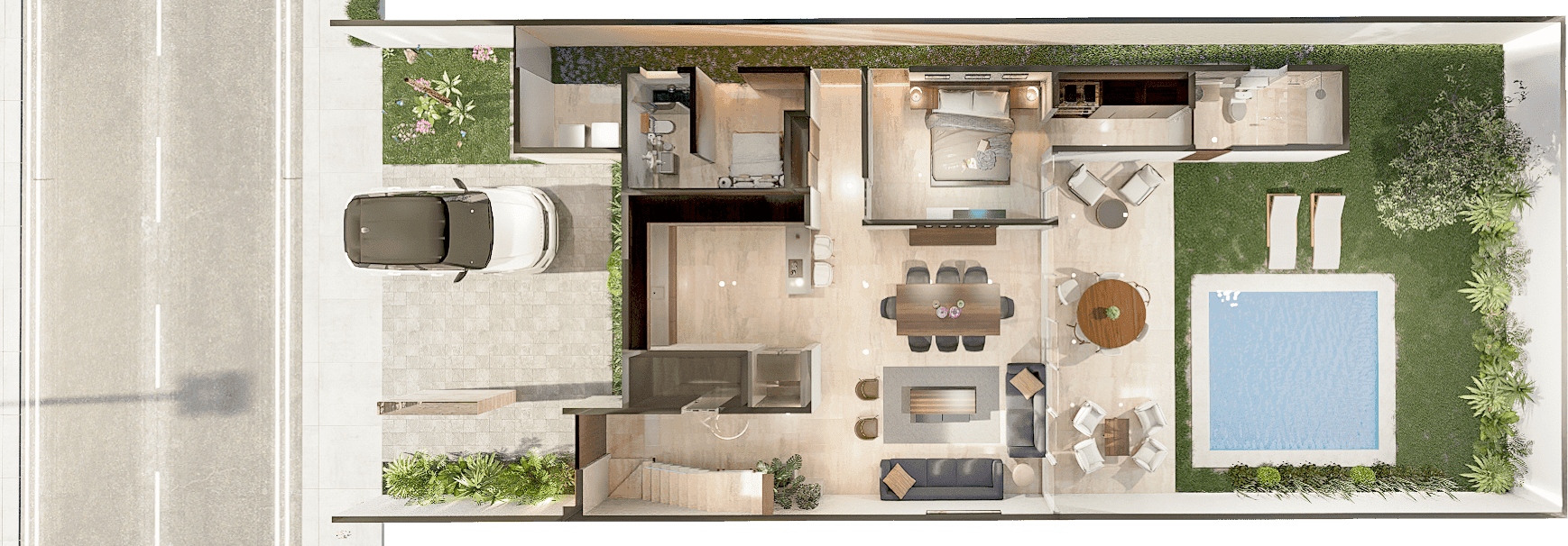 Render cenital — BRANDCODE