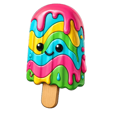 Mascota de la herramienta de paletas de colores